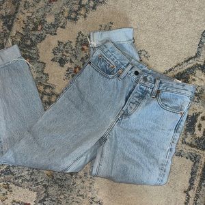 Womens straight leg levi jeans